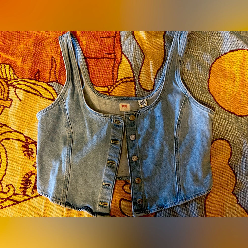 Levis denim tank corset